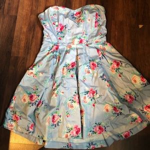 Heart shaped floral dress